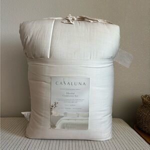 NWT Full/Queen Rayon from Bamboo Comforter Set Natural - Casaluna
